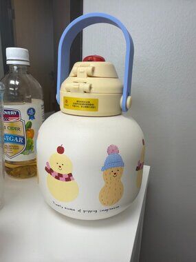 Tagi Insulated Thermos Water Bottle – Cute Cartoon Print